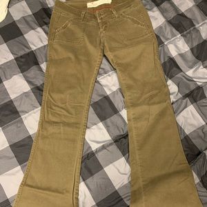 Hollister dark brown khakis